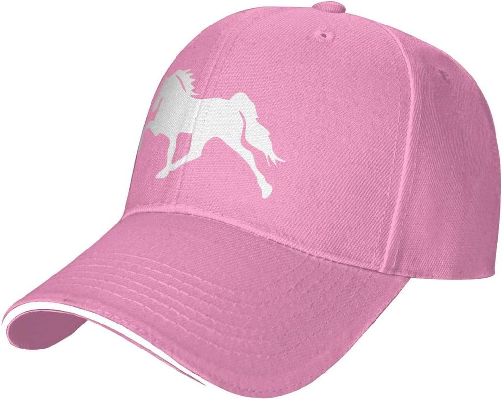 Tennessee Walking Horse Silhouette Polyester Baseball Cap Adult Casual Sun Protection Snapback Hat