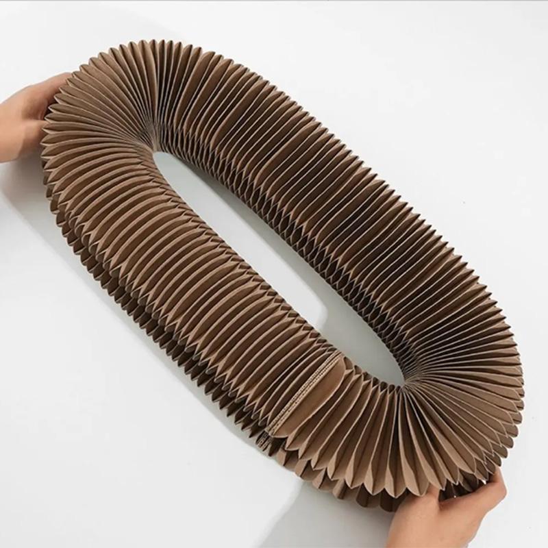 Magisches Katzenkratzorgelbrett, Katzenspielzeug mit Ball, Katzenschleifklaue, Katzenklettergerüst, Kätzchen, rundes, gewelltes Katzenkratzspielzeug