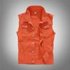 Kule Spring Korean Slim Fit Men's Trendy White Denim Vest