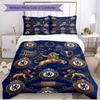 3-teiliges Bettbezug-Set (1 * Bettbezug + 2 * Kissenbezug, ohne Kern), Chelsea Football Club Druck Weiches Ganzjahres-Bettwäscheset, Heimschlafzimmer-Dekoration Geschenk