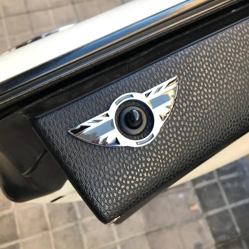 2Pcs Car Door Pin Lock Cover Stickers Case Decor For Mini Cooper S JCW R50 R52 R53 R55 R56 R57 R58 R59 R60 R61 Car Accessories