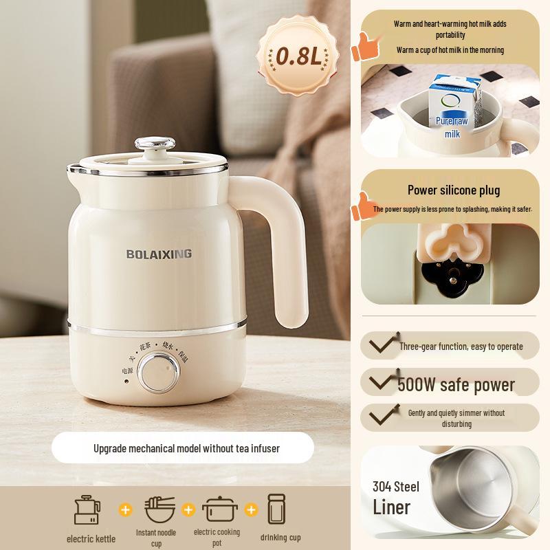 Portable Electric Travel Kettle - Automatic Heating & Stewing Mini Health Pot