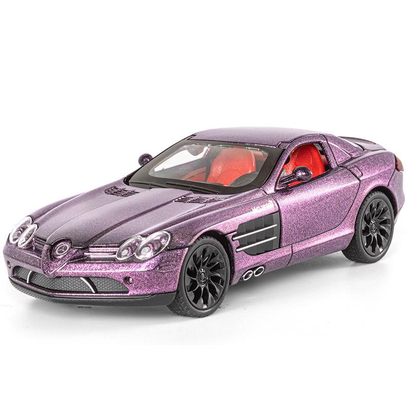 1:24 SLR AMG Alloy Car Model Diecasts & Toy Vehicles Metal Toy Car Model Simulation Sound Light Collection Kids Gift