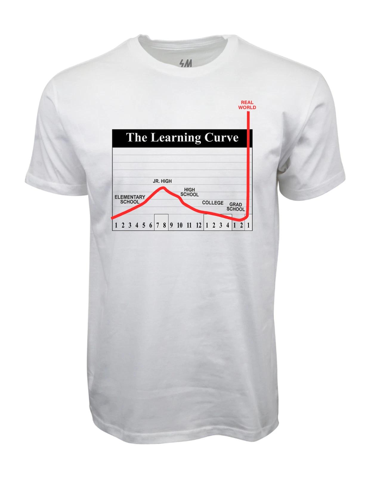 The Learning Curve Graphic T Shirt XXXXL