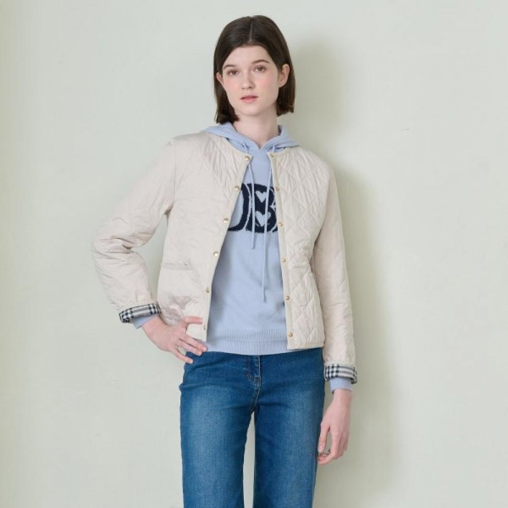 BCBG Color Block Diamond Quilted Jumper B4s1r151