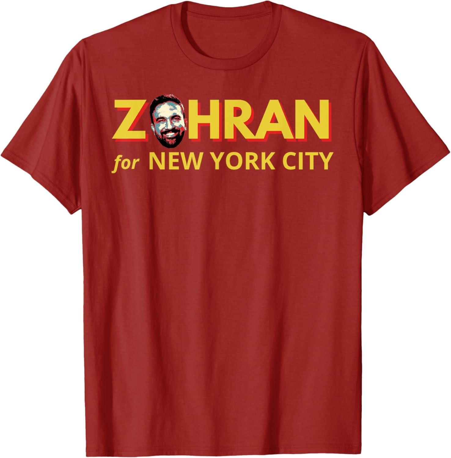 Zohran Mamdani for NYC Mayor Funny NYC Mayor Election 2026 Unisex T-Shirt M