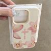 Pink Flower Cross Elegant Design Phone Case for Samsung Galaxy A55 A35 A25 A15 5G A24 A23 A32 A52 A71 A72 A51 4G Soft Cover