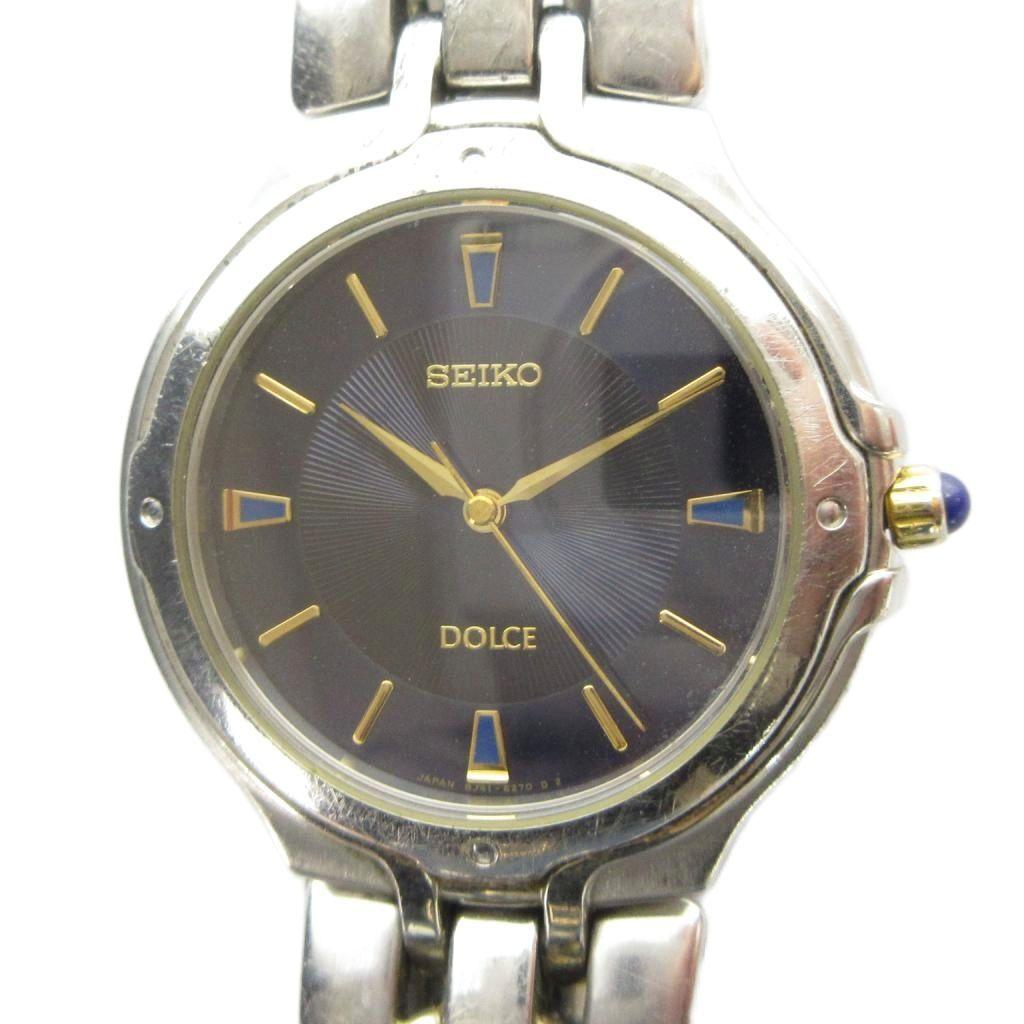 SEIKO DOLCE Dolce Watch Quartz Blue Dial Silver Color 8J41-6150 GY18/ MQ Men's