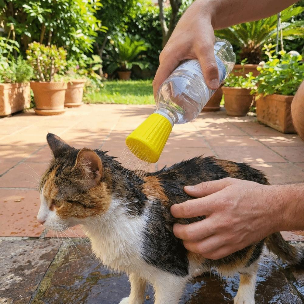 Pulvérisateur de Nettoyage Portable pour Chat Robinet de Bain Réutilisable pour Chien Pommeau de Douche pour Chien Camping