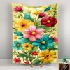 Colorful Floral Bloom Design Patterned tapestry for bedroom and living room home decor