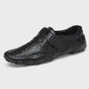 Men's Casual Leather Slip-On Driving Shoes - Breathable, Soft-Soled, All-Match Style, Large Size (Model 8899)