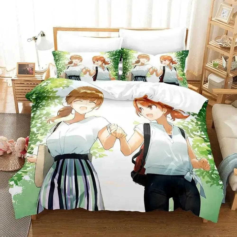 New Bloom Into You Bedding Set Single Twin Full Queen King Size Bed Set Adult Kid Bedroom Duvet Cover Sets Anime Bed Sheet Set