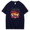 Fashion Cotton Tshirt 90s Vintage Out Run Graphic T Shirts Old School Japan Arcade Tops Hombre Video Game Outrun Mens Clothes