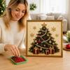 DIY Christmas Tabletop Decorations Xmas Faux Pearl Painting Kit, 3D Art Kit Holiday Craft Project for Adults, Festive Home Wall Decor Gift Lovers