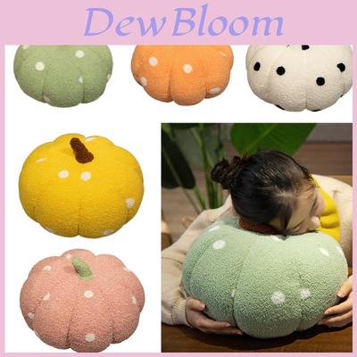 Cute Colorful Polka Dot Pumpkin Pillow Toy For Halloween Decor