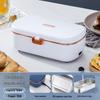Electric Heated Lunch Box: Portable Stainless Steel, No Water Needed, Ideal for Office Workers and Students, Car Compatible.