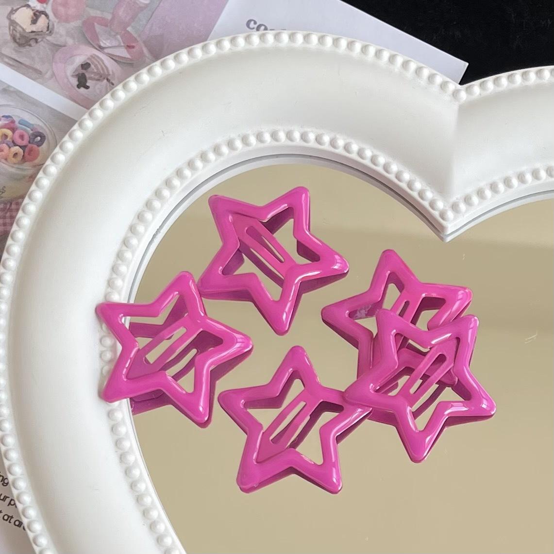 

Pentagram Snap Hair Clips for Energetic Girls - Princess Bangs Side Clips
