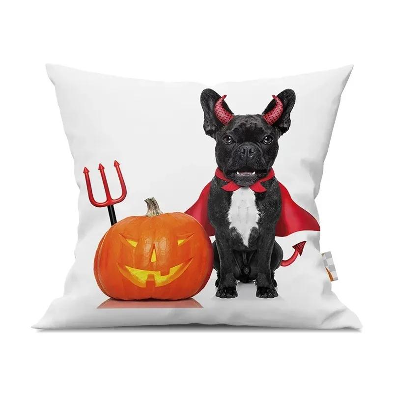 Halloween decorative cushion pumpkin pillow sleeve is suitable for home living room sofa room decoration