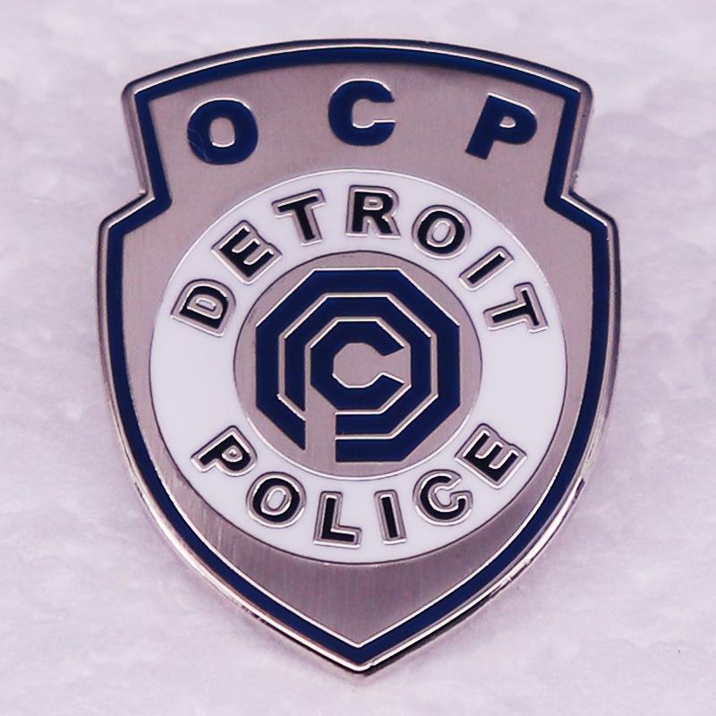 RoboCop Metal Badge Brooch