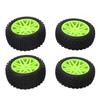 4 Pcs 1Celsius10 RC Off Road Tires 2 Front 2 Rear Round Stud Type Skin V Hole Hub High Grip RC Car Wheels