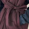 Damen Herbst Winter Weste Mantel Lässig Schlank Ärmellos Stehkragen Weste mit Gürtel Damen Verdicken Warme Weste Jacken