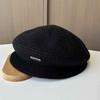 Women's Autumn and Winter New Retro Knitted Beret Painter Hat Casual Octagonal Hat