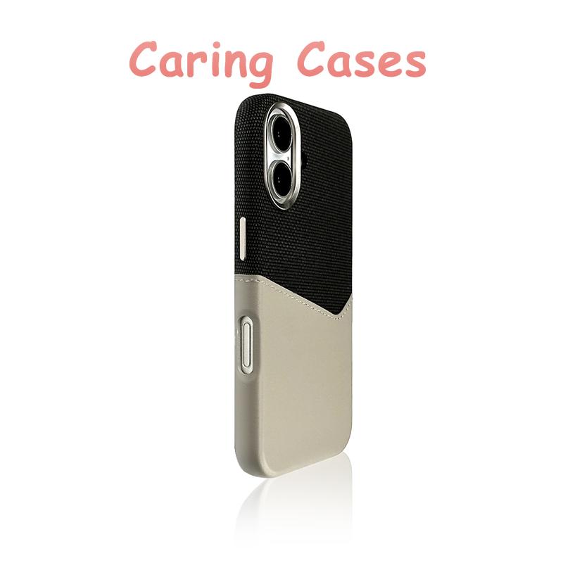 

For iPhone 17 16 15 14 13 12 Case Orange MagSafe Hybrid Leather Fabric Shockproof Protective Cover iPhone 15 Pro