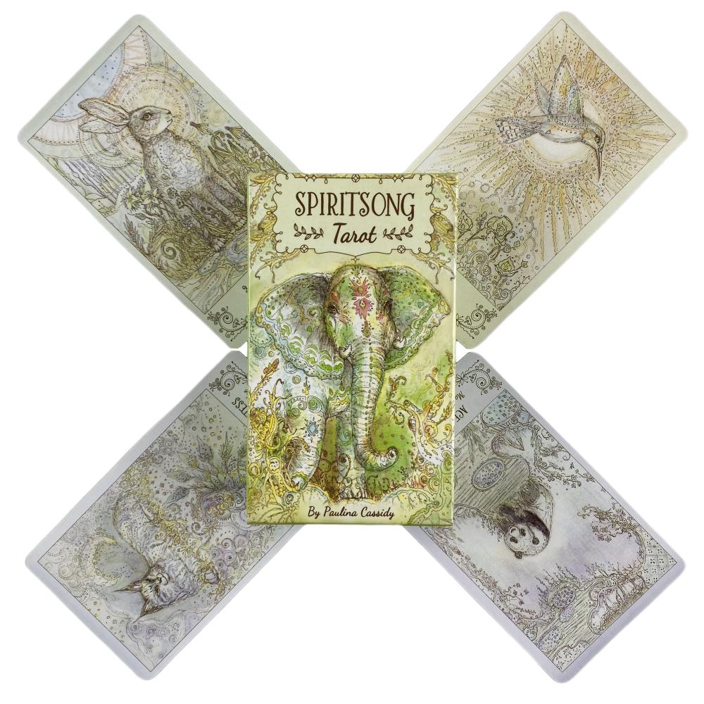 Spiritsong Tarot Cards Divination Deck Versiuni în engleză Ediție Oracle Board Jocuri de masă pentru petrecere