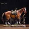 Figurine Collectible Horse Ornament Tabletop Decoration Sculpture for Furniture Desk Bookcase Office Home Decor