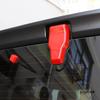 RT-TCZ Tail Door Window Hinge Trim Cover & Rear Rain Wiper Nozzle Decoration Kits Accessories for 2018-2022 Jeep Wrangler JL JLU (Red)