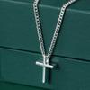 925 Sterling Silber Kreuz Anhänger Halskette Zierlich Minimalistisch Schmuck für Damen Zarte Kette Feiner Mode Geschenk Silberschmuck