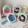 Mini-Brotbeutel Münzbörse Kopfhörerkabel-Aufbewahrungstasche Niedliches Zelt Plüsch Tragbare Geldbörse Kreativer Münzbeutel Aufbewahrungstasche