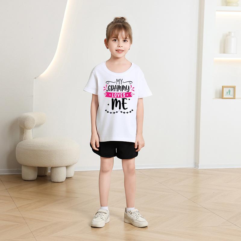Kid T Shirt Letter Printed Children T-shirt Kids 100% Cotton Clothes T-shirt Tops Tee Boys Tee 2-13Y