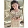 Girls Princess Style Thin 100 Percent Cotton Nightdress Kids Summer Sleepwear Home Clothing