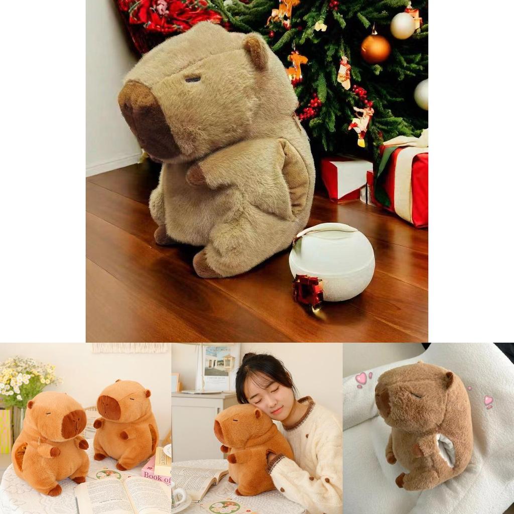 Soft And Cozy Capybara Plush Toy For Winter Hand Warmer And Cuddle Buddy Gift