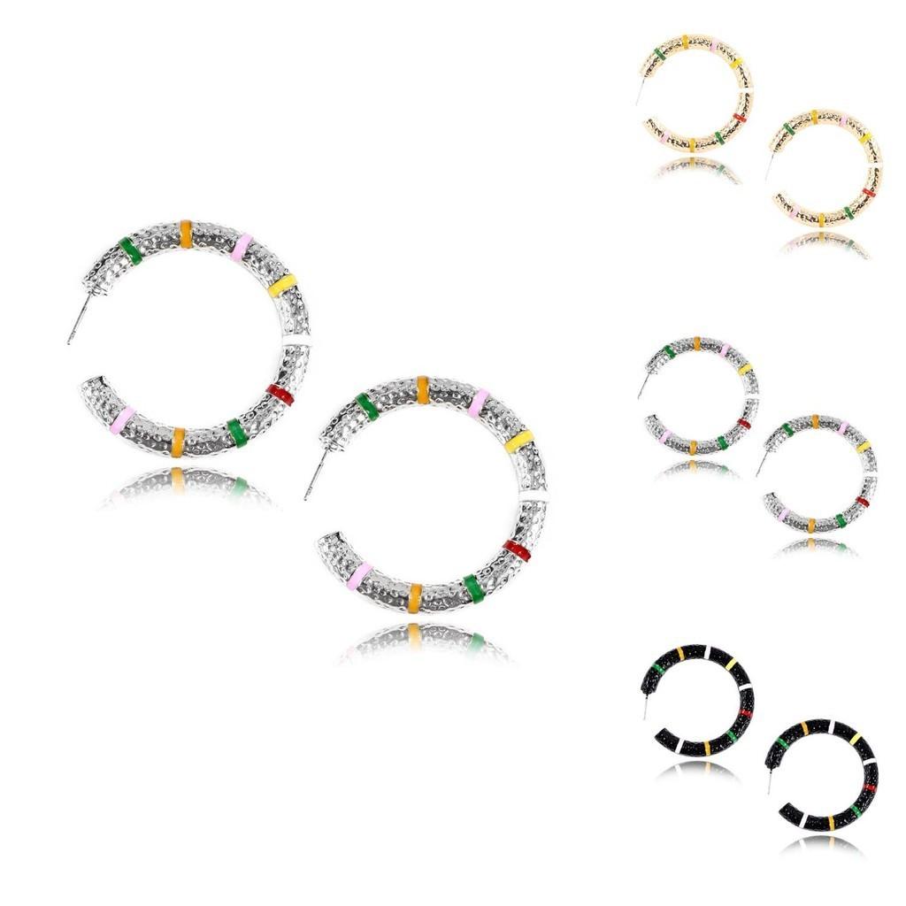 Geometric Hoop Sophisticated Earrings In Various Colors For Women