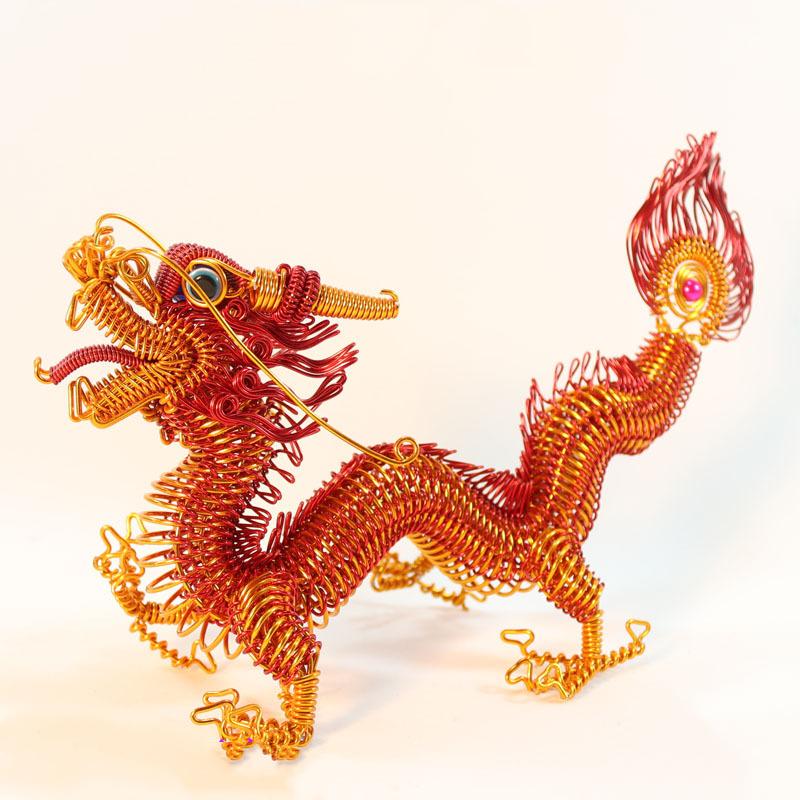 Colorful Aluminum Oxide Wire Crafts Metal Wire Weaving Chinese