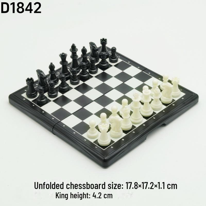 

Портативный складной магнитный шахматный набор для начинающих и студентов Magnetic Folding Chess Board