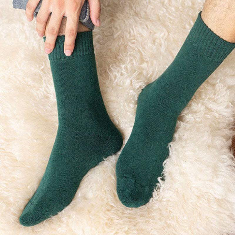 5/10 Paar dicke Thermo-Wintersocken für Herren, warme Fleece-Socken, kuschelige, flauschige Sportsocken für Jungen