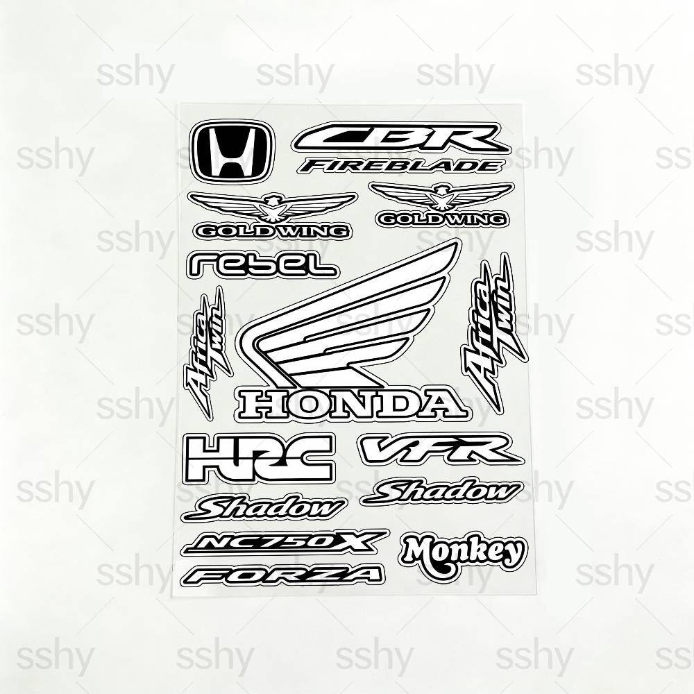 FOR HONDA Universal Multi-Purpose Reflective Waterproof Stickers Scratch Conceal For Auto Bike Helmet Mug Fridge DecorationOW3