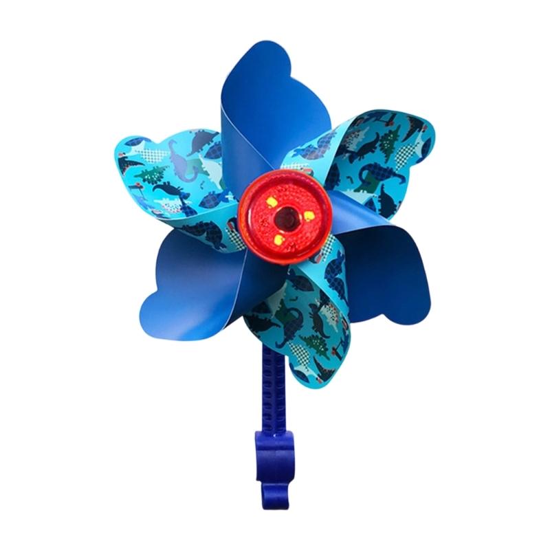 Road Bike Decorative Light Bright Bike Windmill Light Bike Handlebar Pinwheel Decoration Easy Installation