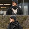 Soft Non Scratchy Winter Warmth Kit Men Knitted Hat Scarf Gloves Set, Solid Color Beanies, Warm Comfortable Windproof Knit for Daily Commute