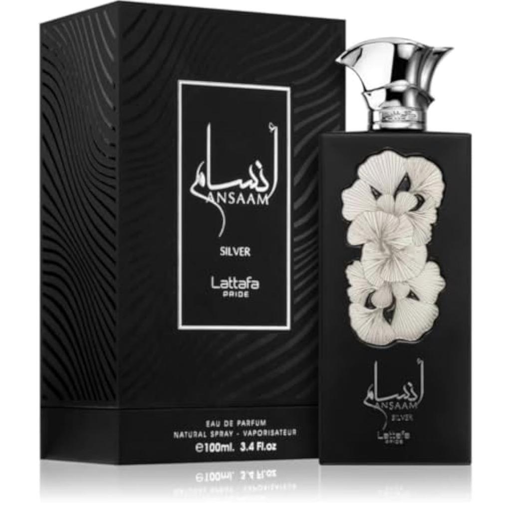 @Lattafa Ansaam Silver Long Lasting Perfume 100ml # UKR584_60%OFF