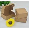 50pcs Paper Jam Packaging Box Cowhide Color Jewelry Candy Packing Fold Aircraft Boxes Durable Strong Packaging Box with Lid