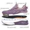 Scarpe Antinfortunistiche da Donna Stivali di Sicurezza Traspiranti Puntale in Acciaio Antiperforazione Scarpe da Lavoro Sportive Stivali di Sicurezza per l'Edilizia