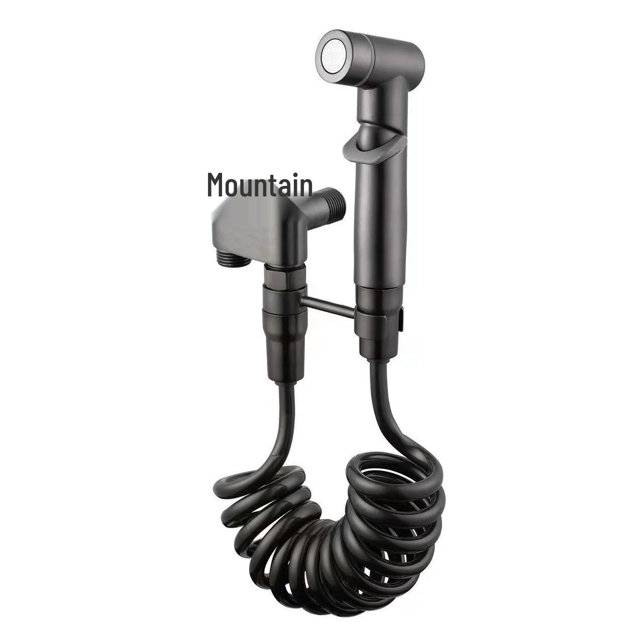 

Dual-Outlet Grey Bidet & Toilet Sprayer Set