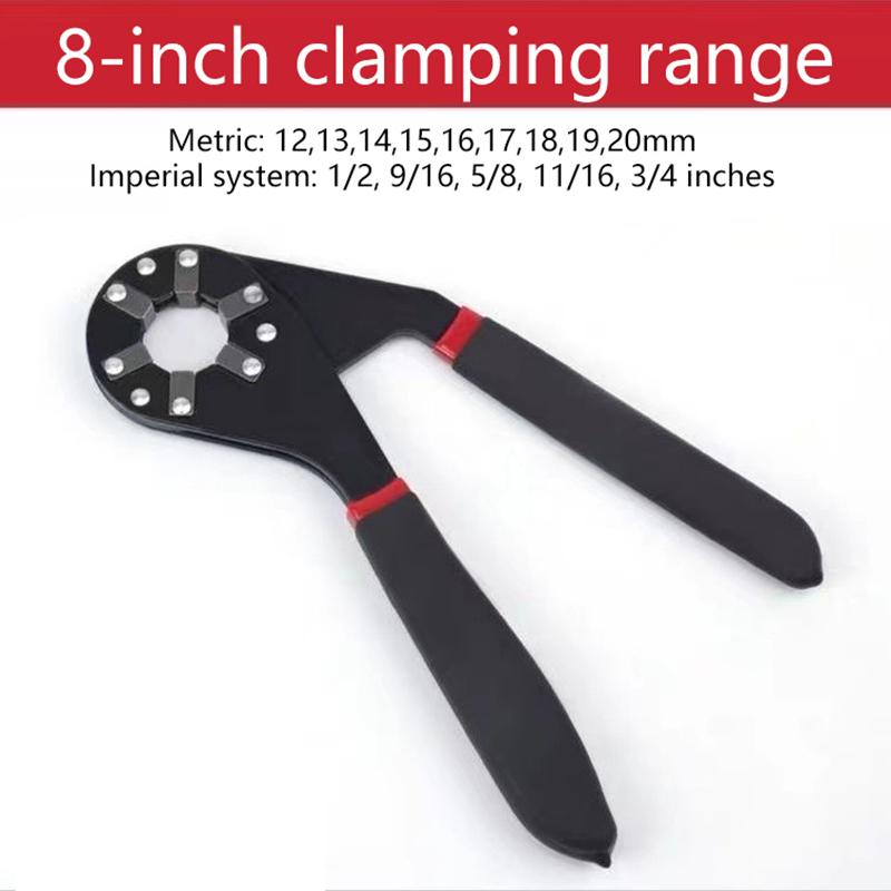 6/8In Multifunctional Adjustable Universal Wrench With Chrome Craftsman Wrench Grip Multifunctional Repair Hand Tool