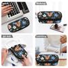 Pen Case Large Capacity 300D Polyester Zip Around Closure with Main Compartment Mesh Pocket and Pen Slots for Classroom Use