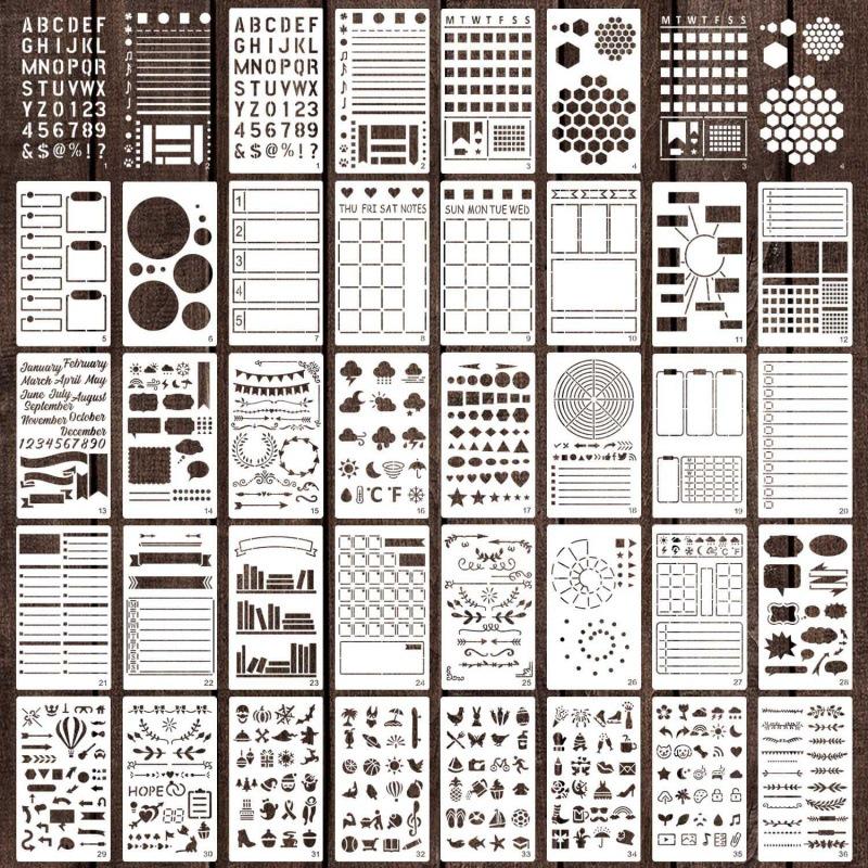 Popular Decorative Diary Painting Stencil Set