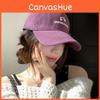 Purple Trendy Wide Brim Baseball Hat Women Soft Top Duckbill Cap Leisure Wear